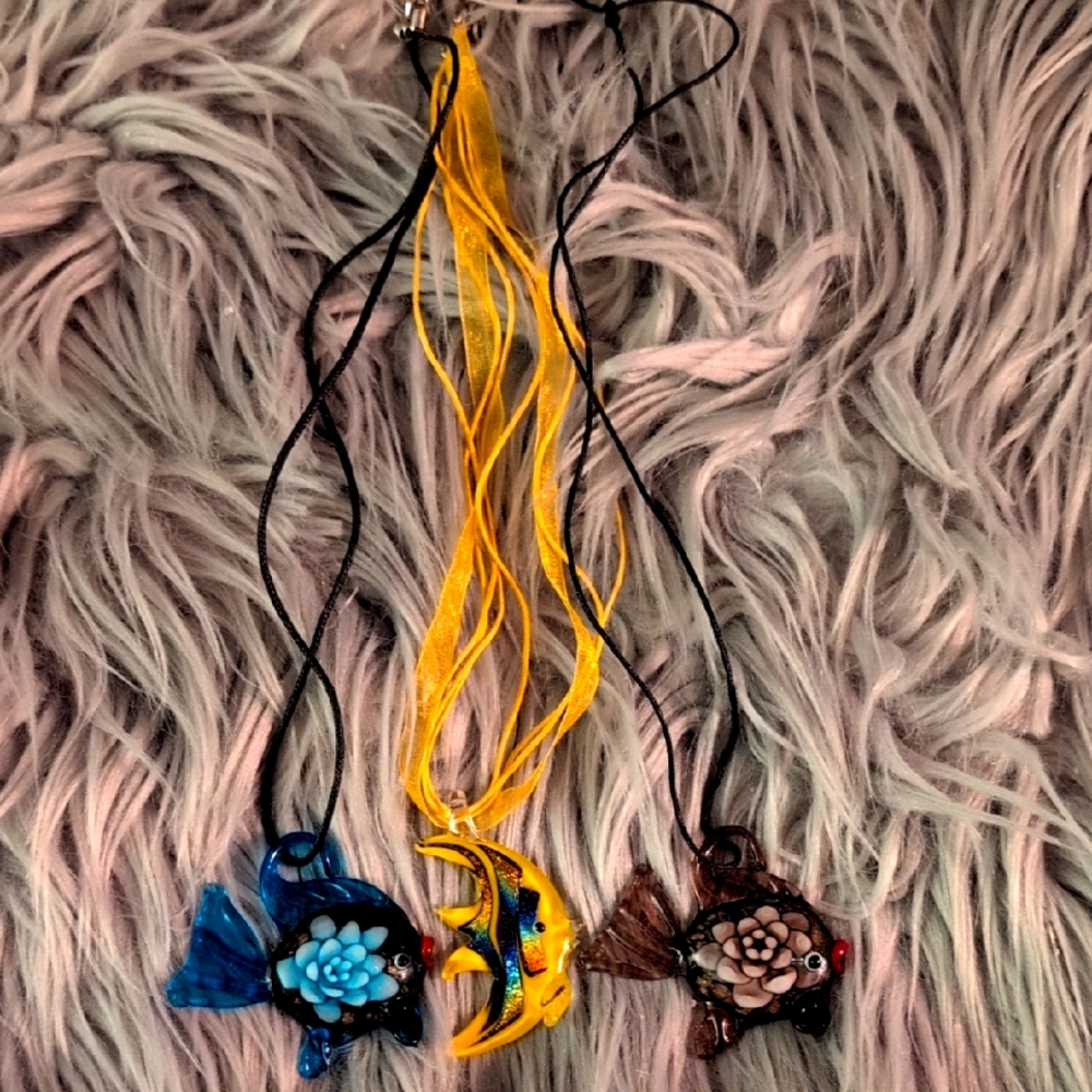 3 Fish Necklaces/Charms